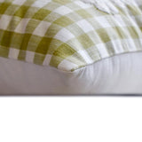 Snowdust Flake - Green Cotton Decorative  Throw Cushion Cover