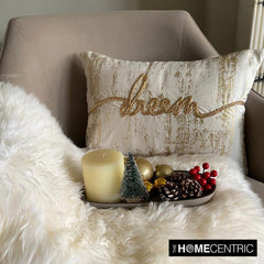 Dream - Gold Velvet Decorative Lumbar Cushion Cover