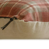 Plaidscape Terracotta - Red Velvet Winter Plaid  Throw Cushion Cover