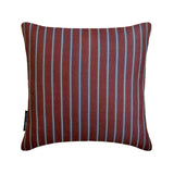 Linear Plush - Red Cotton Stripes Throw Cushion Cover