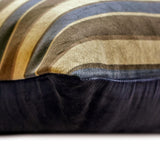 Stripe Flow Blue - Blue Velvet Stripes Throw Cushion Cover