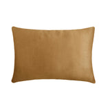 Plaidflow Orange - Orange Velvet Winter Plaid Lumbar Cushion Cover