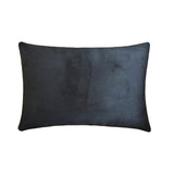 Plaidflow Navy - Blue Velvet Winter Plaid Lumbar Cushion Cover