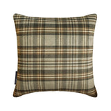 Plaidscape Gray - Gray Velvet Winter Plaid  Throw Cushion Cover