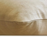 Ho Ho Ho - Gold Linen Christmas Ho Ho Ho Lumbar Cushion Cover