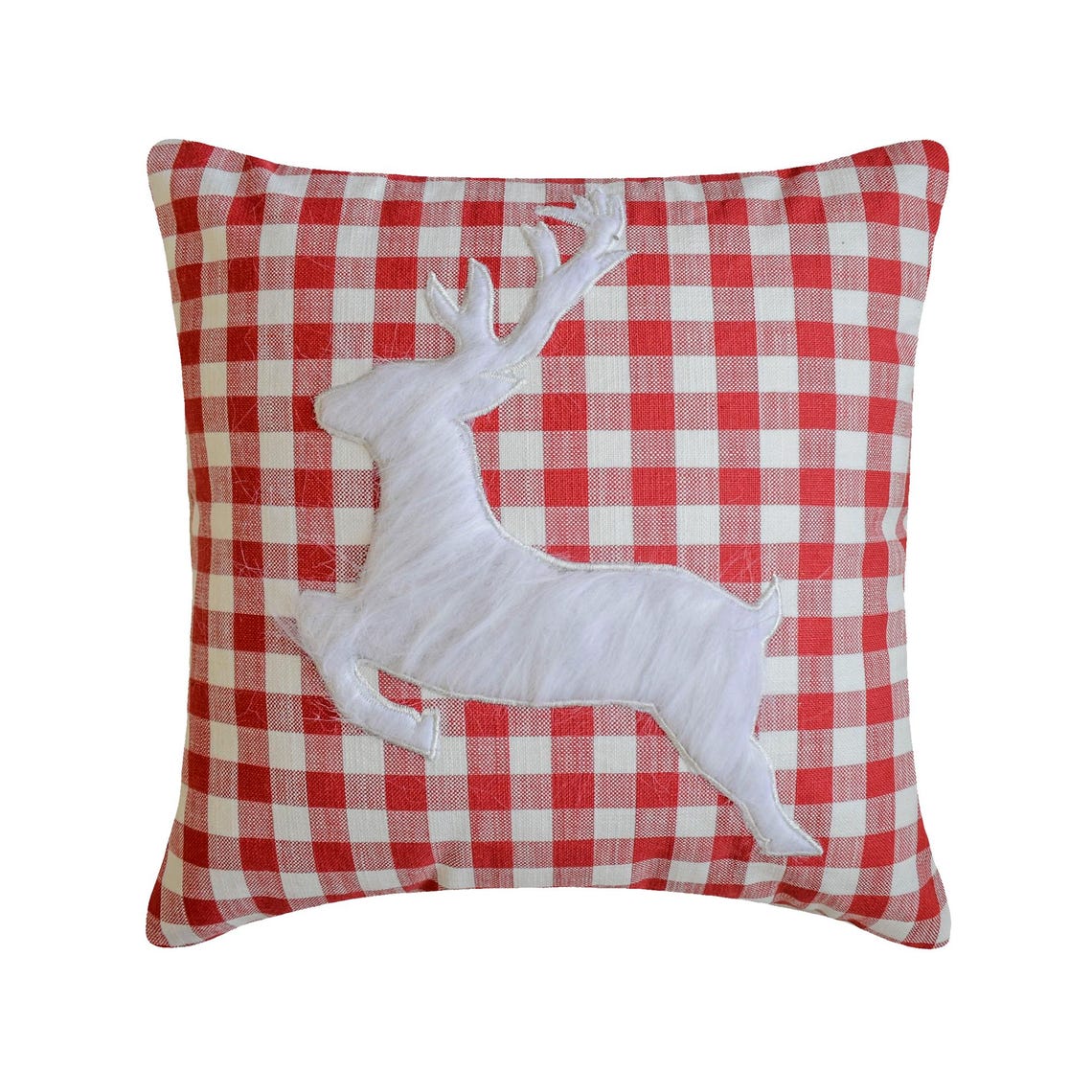 Furry Antlers Throw Cushion Cover