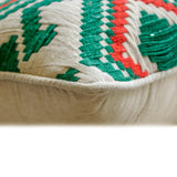 Moorish Noel - Red & Green Jacquard Decorative Throw Cushion Cover