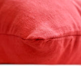 Xmas Evergreen - Red & Green Cotton Linen Decorative Throw  Cushion Cover