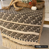 Nomad Lace - Grey Jacquard Decorative Table Runner