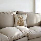 Luxe Ornament - Gold Velvet Decorative Throw  Cushion Cover