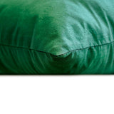 Ho Ho Cheer - Green Silk Decorative Throw Cushion Cover