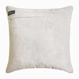 Crystal Flake - White Velvet Decorative Throw  Cushion Cover