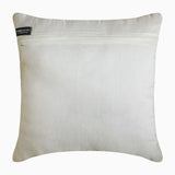 Sequined Antlers - White & Silver Silk  Decorative Throw  Cushion Cover