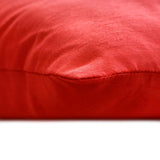 Noel - Red Silk Decorative Lumbar Cushion Cover