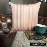 Stripe Flow Pink Throw Cushion Cover