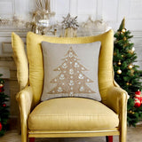 Auric Tree - Gold Linen Decorative Throw  Cushion Cover