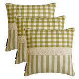 Elf Mischief - Green Cotton Handmade Throw Cushion Cover