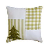 Xmas Tree Check Throw Cushion Cover