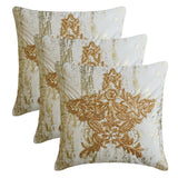 Xmas Star - Gold Velvet Handmade Throw Cushion Cover