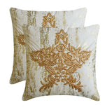 Xmas Star - Gold Velvet Handmade Throw Cushion Cover