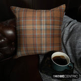 Plaidscape Orange Throw Cushion Cover