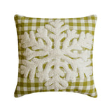 Snowdust Flake Throw Cushion Cover