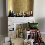 Festive Tree - Green Satin Decorative Lumbar Cushion Cover