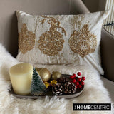 Gold Adornments - Gold Velvet Decorative Lumbar Cushion Cover