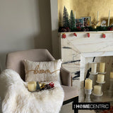 Dream - Gold Velvet Decorative Lumbar Cushion Cover