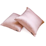 Light Pink Slub Satin - Light Pink Satin Throw Cushion Cover