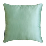 Ice Green Slub Satin - Ice Green Satin Throw Cushion Cover