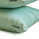 Ice Green Slub Satin - Ice Green Satin Throw Cushion Cover