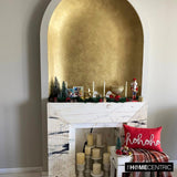 Holiday Ho Ho - Red Suede DecorativeHo Ho Ho Lumbar Cushion Cover