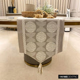 Boho Linen Dreams - Beige Linen Decorative Table Runner