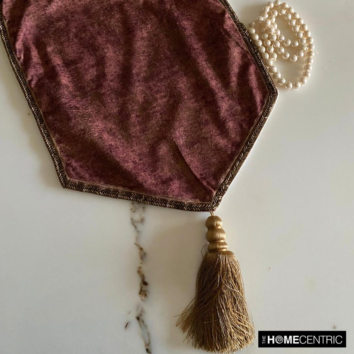 Rust Fancy Table Runner Rust Suede Decorative Table Runner, Shimmer Fest – The HomeCentricAU