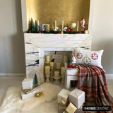 Joyful Cheer - White Linen Decorative Joy Lumbar Cushion Cover