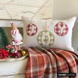 Joyful Cheer - White Linen Decorative Joy Lumbar Cushion Cover