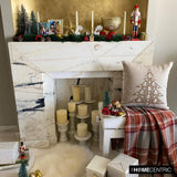 Auric Tree - Gold Linen Decorative Throw  Cushion Cover