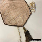 Shimmer Fest Ivory - Ivory Suede Decorative Table Runner