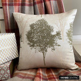 Frosted Fir - Green Jacquard Decorative Throw Cushion Cover