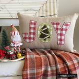 Joy - Beige Linen Decorative Lumbar Cushion Cover