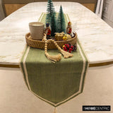 Harmony In Hemp - Green Jute Decorative Table Runner
