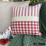 Jolly Santa - Red Cotton Decorative  Throw Cushion Cover