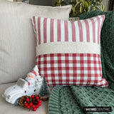 Jolly Santa - Red Cotton Decorative  Throw Cushion Cover