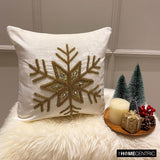 Gold Flake - Gold Velvet Handmade Throw Cushion Cover