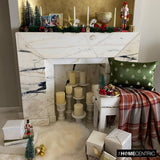 Festive Tree - Green Satin Decorative Lumbar Cushion Cover