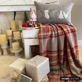 Holiday Twinkle - Gray & Silver Linen Decorative Lumbar Cushion Cover