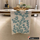 Beach Coral - Silk Ivory Decorative Table Runner