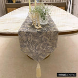 Silvery Stardust - Silver Jacquard Decorative Table Runner