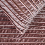 Mystic Mauve - Velvet Mauve Decorative Bed Runner and Cushion Cover